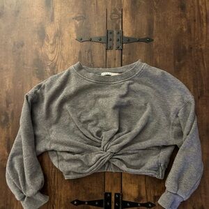 Alice + Olivia Heather Gray Crewneck Sweatshirt